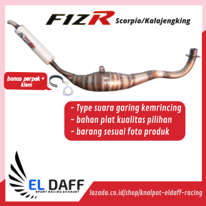 Knalpot ABRT20 Fiz R Model Kolong Kalajengking Scorpio Underbone Suara Ninja Garing Slincer Almunium
