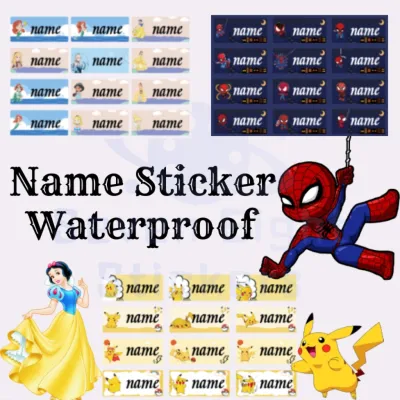 Fast Shipping Customised Name Sticker Children Stickers Kids Personalised Name Label Waterproof