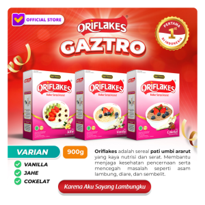 ORIFLAKES GAZTRO isi 900 gram - Sereal umbi ararut untuk bantu atasi Masalah Lambung