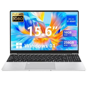 【Pre installed Ms Office】New Laptop Intel Core i7 8500Y Windows 11 4K HD 15.6 Inch Computer 16GB RAM 1TB SSD Gaming Laptop