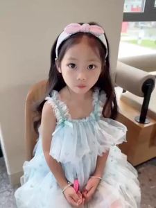 Childrens Flower Printed Headband Girld Princess Korean Headdress Kids Girls Hairband Hair Hoop