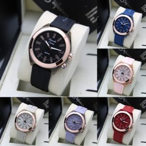 (BISA COD) Jam Tangan Wanita Alexandre Christie AC 2928 AC2928 Original Garansi Resmi 1 Tahun - Tali Rubber