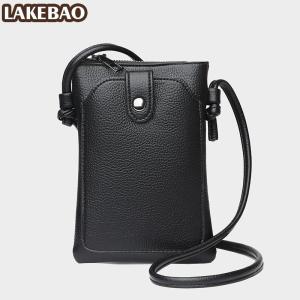 LAKEBAO ใหม่กระเป๋าใส่โทรศัพท์สีทึบเรียบง่ายกระเป๋าสะพายข้างอเนกประสงค์ขนาดเล็กทันสมัย