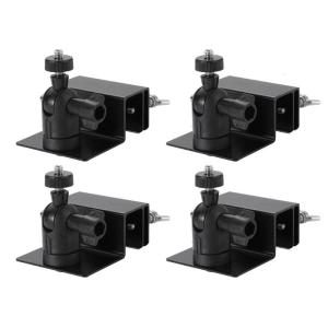 2/4pcs Practical Gutter Mounts Convenient for Solars Panel Sturdy Aluminum and Plastic Materials Construction Setups