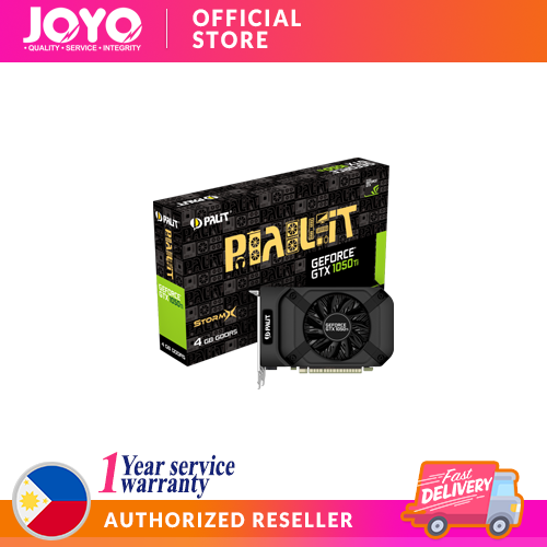 PALIT GTX 1050 TI STORMX 4GB-GDDR5/DVI+HDMI+DP/128-BIT/ 1FAN | Lazada PH