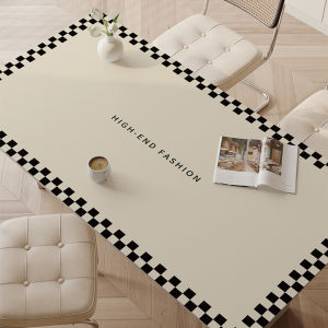 Taplak Meja Leather Kulit Anti Slip Tahan Panas Motif Elegan Alas Meja Premium Quality Waterproof Anti Lecet/Noda/Minyak