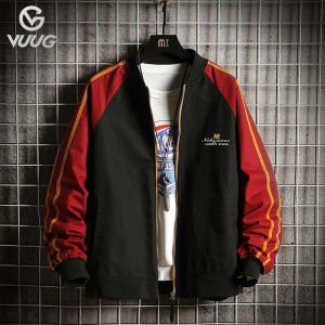 VUUG 2020 Spring Quality Bomber Solid Casual Jacket Men Fashion Outerwear Mandarin Sportswear Mens Jackets for Male Coats