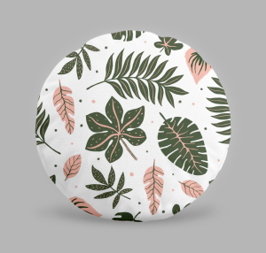 ใหม่! หมอนอิงทรงกลม พิมพ์ลาย สวยถูกใจตกแต่งบ้าน ตกแต่งร้าน  บรรจุใยสังเคราะห์เกรดA คุณภาพดี ขนาด 18 นิ้ว