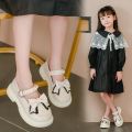 Giày Búp Bê Bé Gái Vintage, Giày Công Chúa Thời Trang Anh Quốc Cao Cấp Đính Nơ Da 822 Size 26-37. 