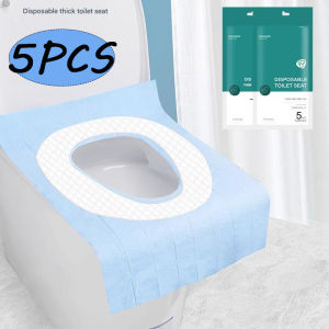 Anglebabylife 5/10Pcs Toilet Seat Covers Disposable Extra Large Waterproof Toilet Cover Portable Thickened Toilet Seat Paper for Toddlers & Adults