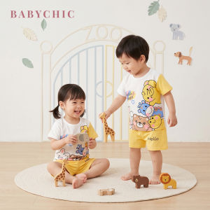 Baju Budak 0-5 Years Kids Short Sleeve Clothes Set Pakaian Kanak Lelaki Perempuan Everyday Wear Set