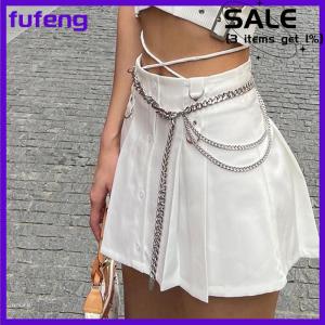 fufeng Multi Layer Metal Chain Belts for Women Waistbands Long Tassel Waist Chain Dress Jeans Belts Lady Waistband Belts Women Body Chain