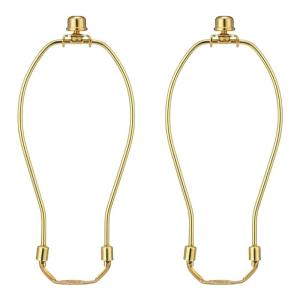 Set of 2 Lamp Shade Mounting Harp Bracket Light Base Adapter Lamp Frame Support Hardware Texture for Home Lighting Decor