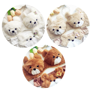 Lovely Sweet Intimates Cartoon Bear Plush Lingerie Anime Bra and Panty Underwear Anime Cosplay Costumes for Women Girls