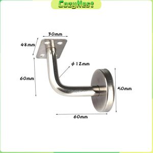 C.N 1Pc Stainless Steel Handrail Bracket Glass Balustrade Stair Wall Glass Support