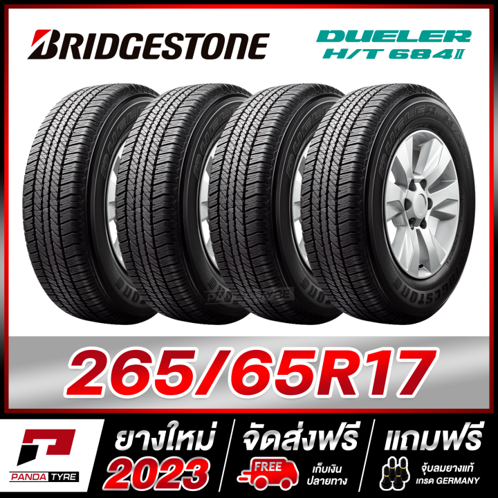 (ผ่อน0%) BRIDGESTONE 265/65R17 ยางรถยนต์ขอบ17 รุ่น DUELER HT 684 II x 4 ...