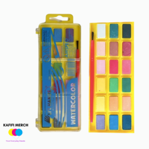 KAFIFI Lil Hands Water Color Paint Set – Non-Toxic Safe for Kids – EN71 Compliant Art Supplies