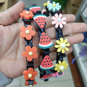 Cartoon Braided Hair band for Kids Korean Style Cute Baby Headband with Clip Fashion Girl Hair Accessories