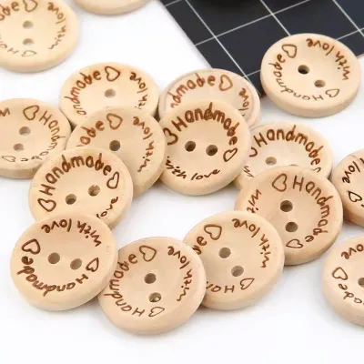 10 Nút Gỗ Handmade làm đồ thủ công trang trí sản phẩm handamde