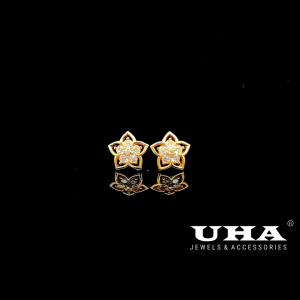 B1479 Bông tai nữ  đính đá sáng lấp lánh UHA