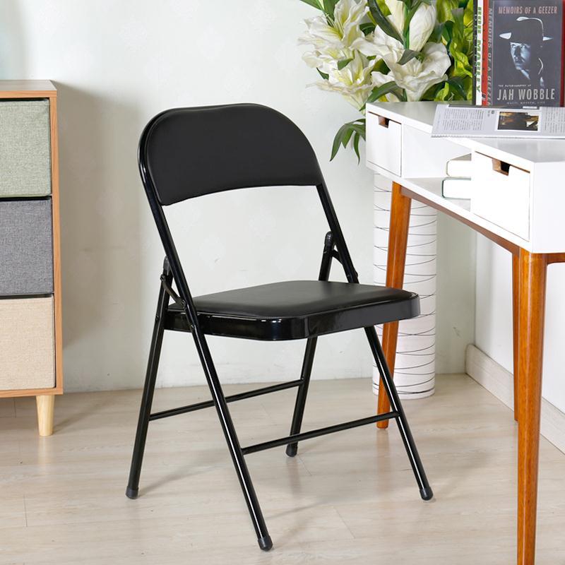 เก้าอี้อาร๋มแชร์ BKK เก้าอี้ เก้าอี้พับ เก้าอี้พับได้ เบาะหนัง PVC เก้าอี้ทำงาน เก้าอี้เหล็ก เก้าอี้สำนักงาน Seat Steel Chair รับน้ำหนัก 150 kg