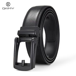 OKIMY เข็มขัดผู้ชายแฟชั่นหนังวัวชั้นสองเข็มขัดลำลองธุรกิจเข็มขัดหัวเข็มขัดอัตโนมัติ120ซม. เข็มขัดกีฬาเยาวชนเข็มขัดกางเกงทันสมัยเรียบง่ายเข็มขัดทนทาน