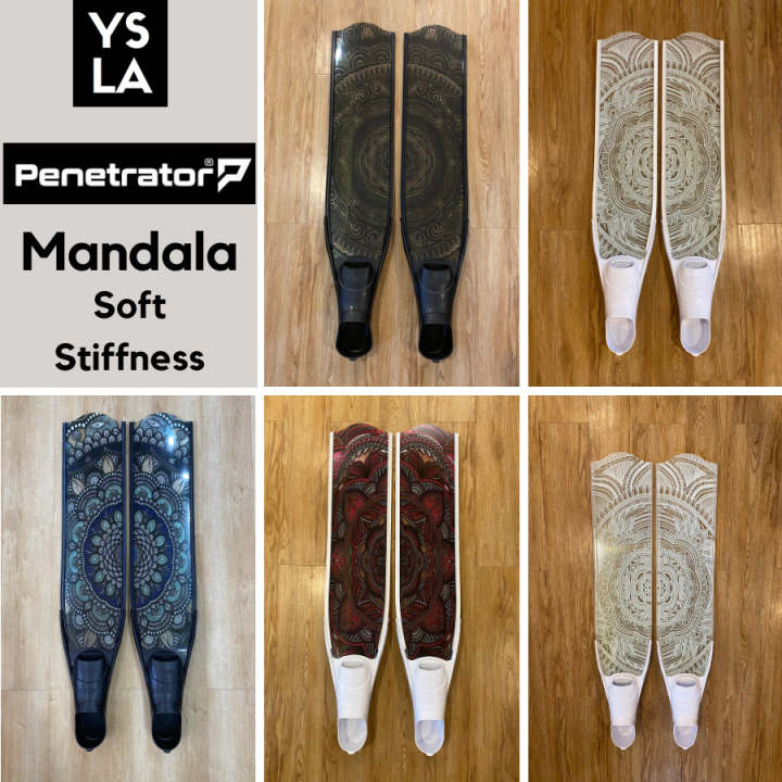 Soft Stiffness Mandala Freediving Long Fins with Forza Foot