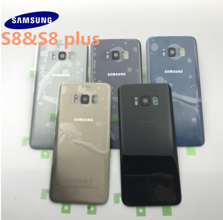 Original new SAMSUNG Galaxy S8 G950 S8 plus G955 G955F Back Glass Battery  Cover Rear Door Housing Case Back Glass Cover Lazada PH