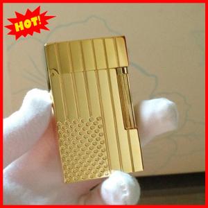 Hộp Quẹt Bật Lửa Dupont MS Màu Vàng Hình Cờ Mỹ D30V Dòng 2 Line Tiếng Kêu Cực Hay - Dùng Gas Đá Cao Cấp
