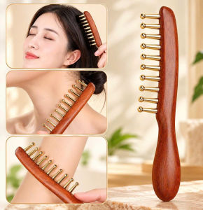 Lược Mát-Xa Kinh Lạc Đa Năng Đầu Bi Bo Tròn | Lược Chải Tóc Mát-Xa Da Đầu Cổ Tay Và Chân Cầm Tay