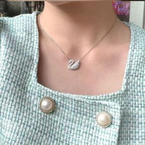 Dây chuyền titan thiên nga màu vàng hoặc trắng Vòng cổ hình thiên nga chất liệu titan không phai màu trangsucmoiluatuoi.RIN