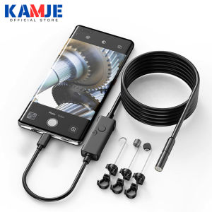 KAMJE Kamera Endoskopi 7mm 6 LED 2M Waterproof USB Type-C Borescope Android Laptop Serbaguna KAJ7192