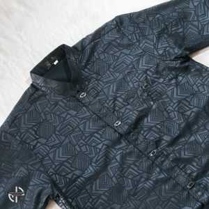 Baju koko pria hitam dewasa motif emboss kemko kurta sultan murah lengan pendek MLXLXXL