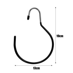 หมวกผ้าพันคอกลมอเนกประสงค์เข็มขัดหัวตะขอราวตากไม้แขวนรับน้ำหนักที่แข็งแรงป้องกันการใบเบ็ด