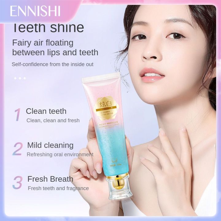 ENNISHI Hanlun Meiyu Niacinamide Dazzling White Toothpaste【With Free