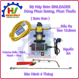 Bộ Máy Phun Sương SINLEADER Dùng Phun Thuốc Tưới Cây. Sử Dụng Bơm Đơn - Nguồn 5A Tốt. Bảo hành 6 Tháng