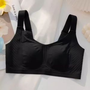 OK Bra Big Chest Appear Small Underwear Womens Summer Ultra-thin Seamless Rabbit Ear Plus size Breast-reduction Anti-sagging Bra