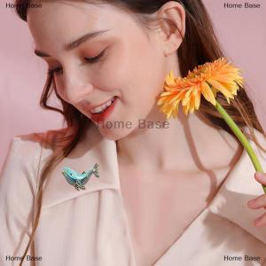 [COD] Home Base Lovely Animal Whale Brooches For Women Coat Party Jewelry Accessries Gifts