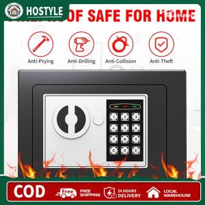 Digital Small Safe Box With Digital Keypad & Keys Electronic Digital Safe Box Small Safe Deposit Box for Home Office