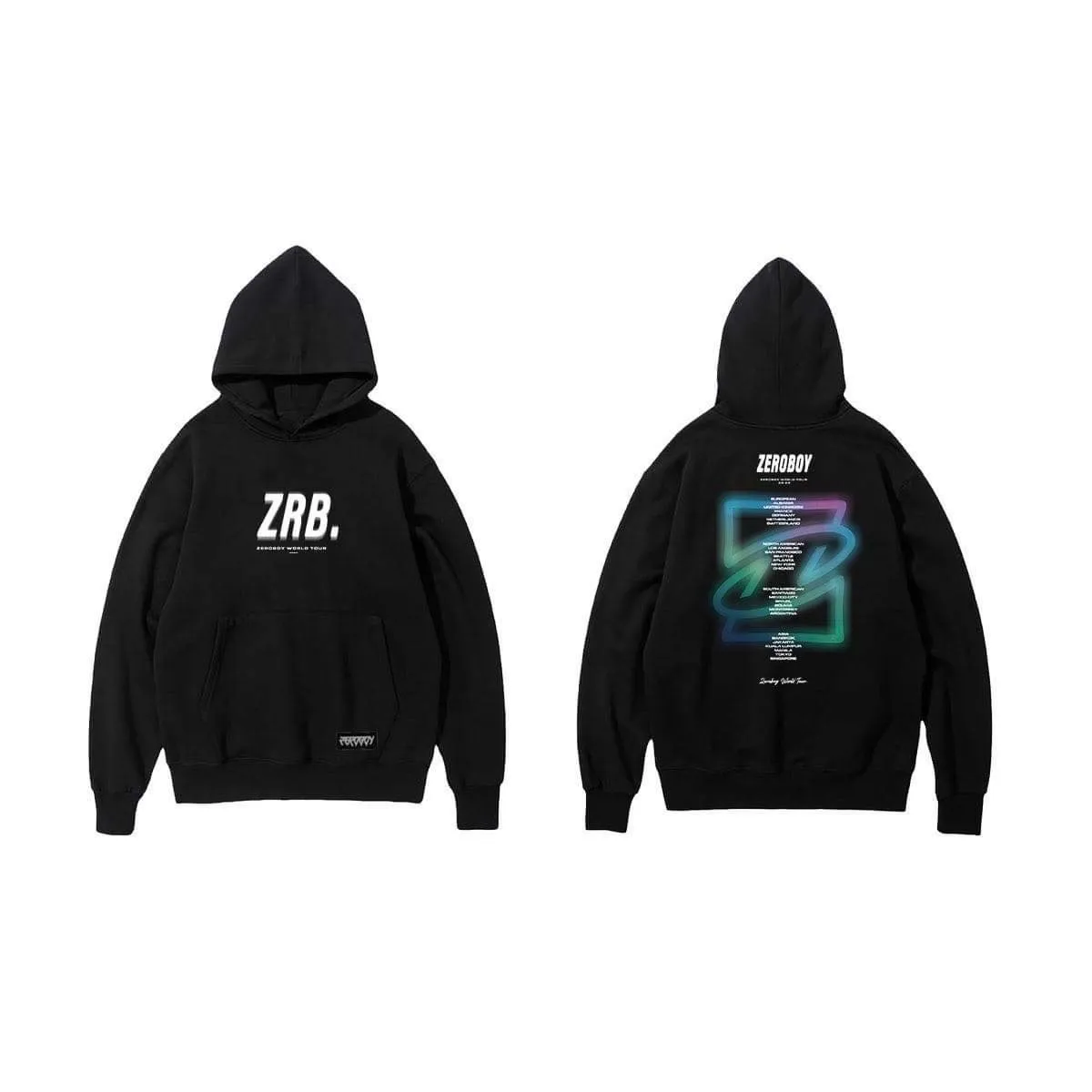 ZEROBOY - เสื้อ Hoodie  11 ลายสกรีน หน้า - หลัง ผ้าสำลีขนาดฟรีไซด์ใส่ได้ทั้งชายและหญิง