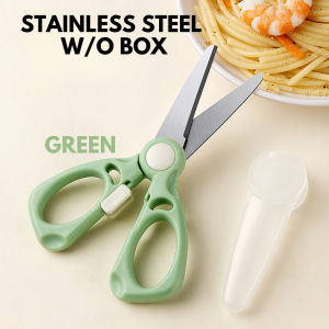 🇸🇬SG Ready Stock🇸🇬 Baby Food Scissors Food Cutter for Kids Toddler Safe Feeding Ceramic Stainless Steel with Case