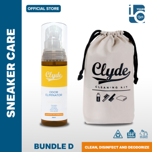 Bundle D (Clyde Shoe Cleaner Kit + Clyde Odor Eliminator Spray)