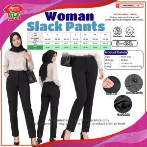Womens Slack Pants Cotton Comfort Fit Office Casual Long Pants Workwear Trousers S–4XL