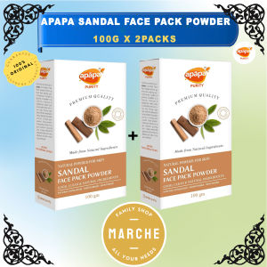 2X APAPA Sandal Face Pack Powder 100g #Marche Family Shop#
