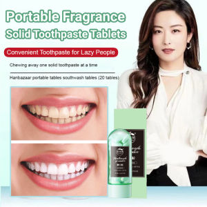 【On Sale】[Easy Tartar Removal/Bad Breath Removal]Portable Fragrance Solid Toothpaste Tablets/ Whitening Efficient Cleaning Relief Gum Problems