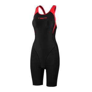 Yingfa ชุดว่ายน้ำชิ้นเดียวผู้หญิงสำหรับผู้หญิงชุดว่ายน้ำเด็กหญิงเล่นกีฬาชุดว่ายน้ำมืออาชีพชุดแข่งรถเบอะบีชแวร์ชุดว่ายน้ำปิดพุงและกระชับสัดส่วน