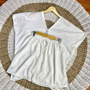 AQILA - Setelan Dewasa Nina Set Crincle Airflow | Set Nagita Celana Pendek Wanita