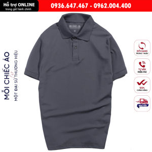 Áo thun nam POLO trơn vải cá sấu cotton cao cấp ngắn tay cực sang trọng