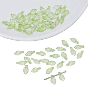 ลูกปัดอะคริลิคสีเขียวใสขนาด5 × 10มม. 10-50ชิ้น/ถุงสำหรับอุปกรณ์สร้อยข้อมือสร้อยคออัญมณีแบบทำมือ