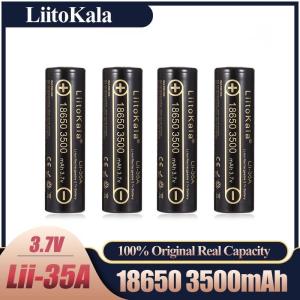 / LiitoKala 18650 3500mAh 3.7V Original Rechargeable Battery Li-Ion 10A Lithium Battery For Light .